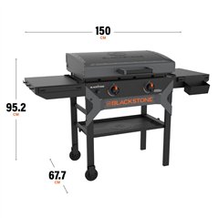 Piastra a gas Blackstone Iron Forged Omnivore 28" con coperchio Cod. 2311DK
