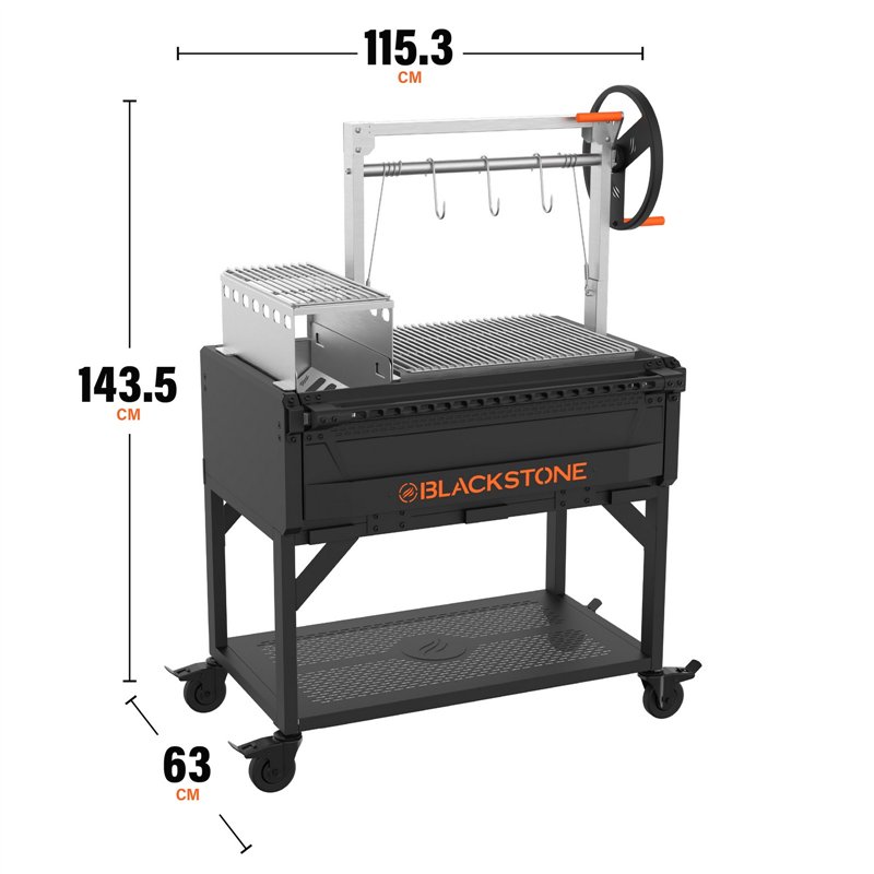Wood-fired barbecue Blackstone Bronco Open Flame Code 6466DE Wood-fired barbecue Blackstone Bronco Open Flame Code 6466DE