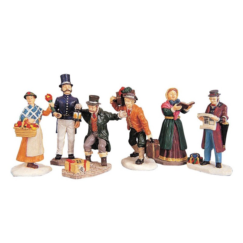 Townsfolk Figurines Set of 6 Cod. 92355