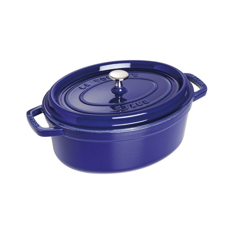 Oval Cocotte 29 cm Blue in Cast Iron Oval Cocotte 29 cm Blue in Cast Iron