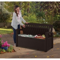 Keter Resin Storage Bench PATIO BENCH Graphite