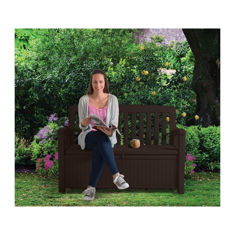 Keter Resin Storage Bench PATIO BENCH Graphite