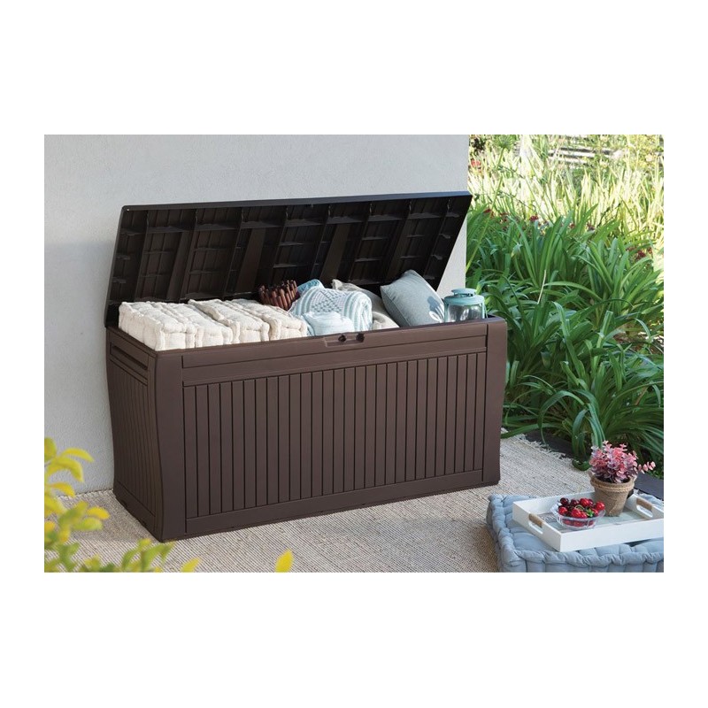 Keter Resin Storage Box Comfy Brown Keter Resin Storage Box Comfy Brown