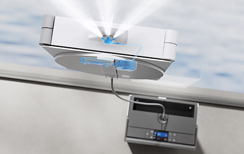 Navigazione intelligente robot lavavetri