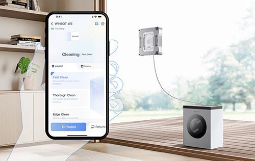 Controllo tramite app robot lavavetri