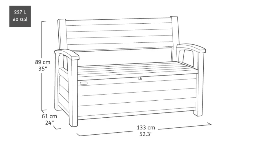 Dimensioni Hudson Keter