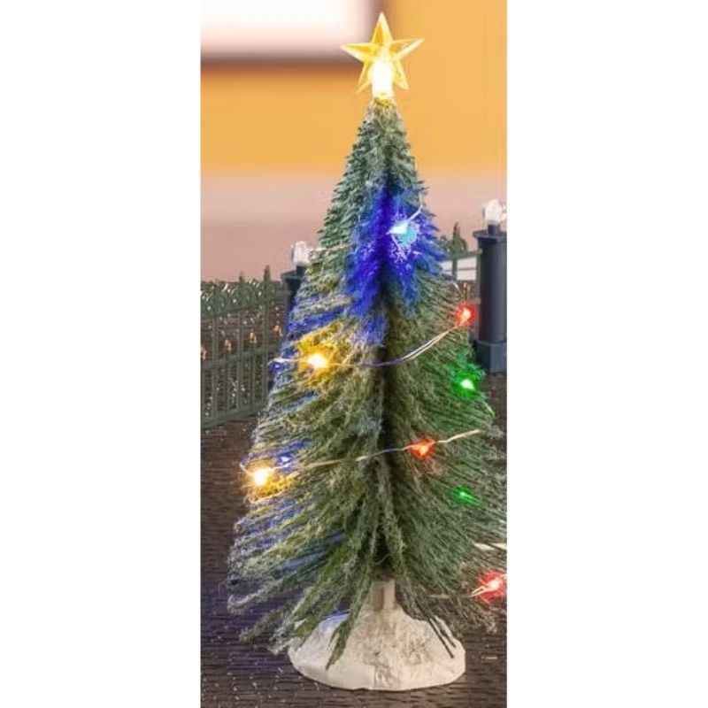 Árbol de abeto multiluz mediano