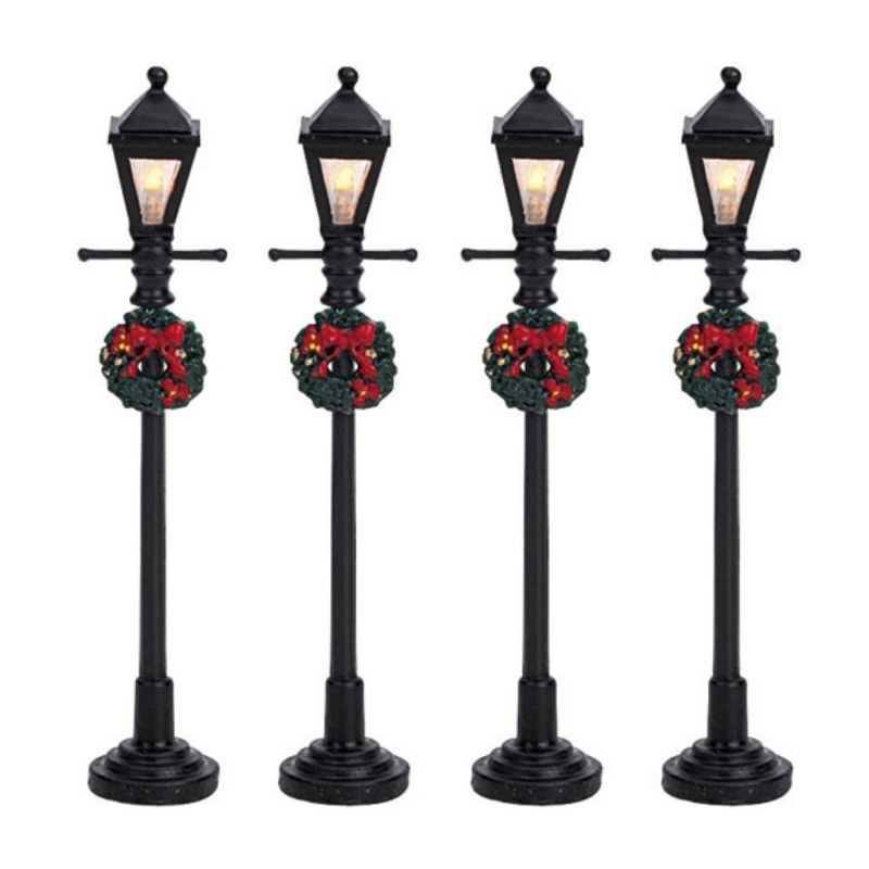 Gas Lantern Street Lamp Set of 4