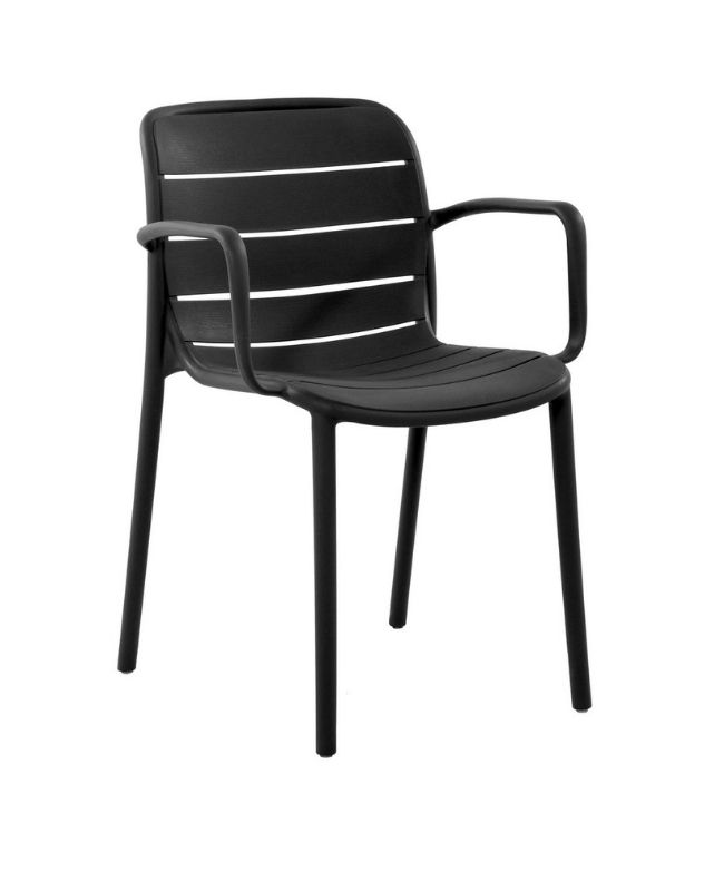 Sedia Pisa con braccioli Greenwood