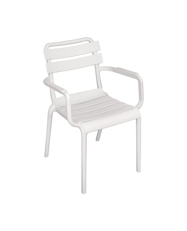 Sedia Monza con braccioli Greenwood