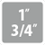 Misura 1'' 3/4''