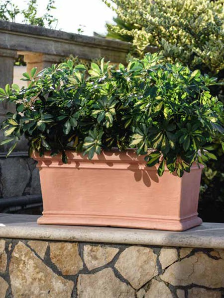 Sottovaso Per Fioriera Tusco Products Safari 40 Cm - Effetto Ceramica Infrangibile