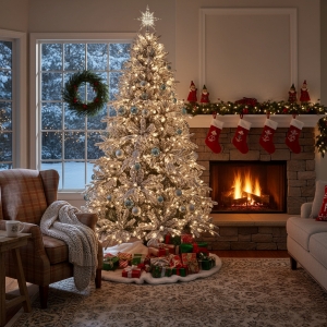 Alberi di Natale Innevati